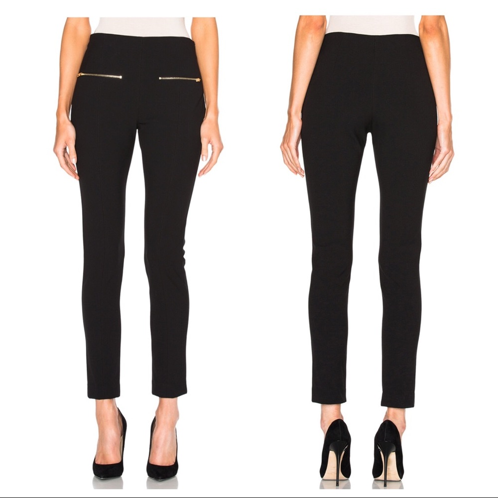 Rag & Bone Black Gold Zipper Annie Pants Sz 4 EUC - Picture 7 of 8